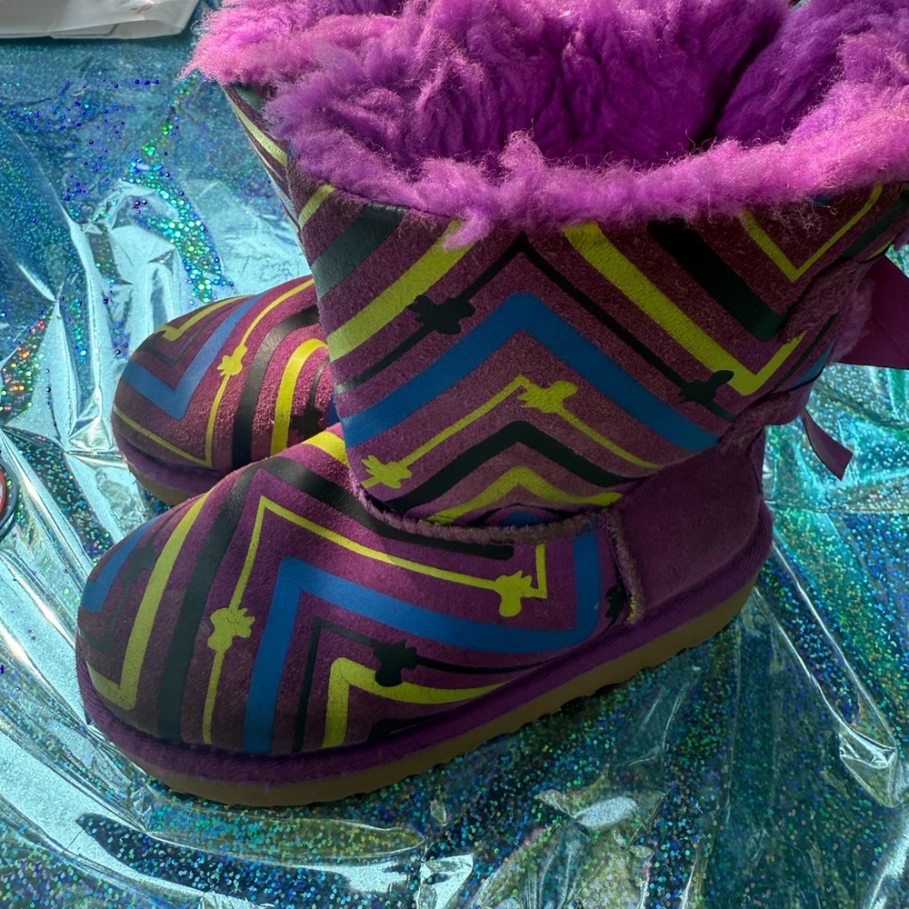 UGG Purple Fuzzy Boots